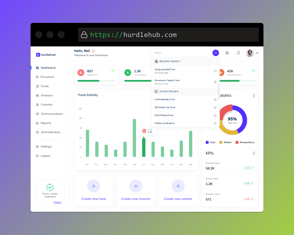 HurdleHub — SaaS for VC Firms
